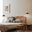 DecorBites™ Iron Yellow Travertine LED Pendant Light for Bedside Dining Living Room