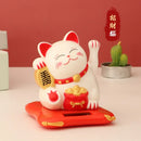 2.5 Japanese Solar Wave Hand Lucky Cat, Car Decorations, New Year Decorations  Hand Crafts Figurines And Miniatures 1pc Plastic