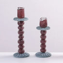 DecorBites™ Geometric Glass Candlestick Holder Wedding Home Decoration Accessory