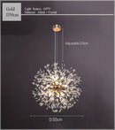 DecorBites™ Dandelion Chandelier LED Sparkle Ball Crystal Lighting for Restaurant & Living Room