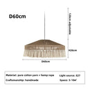 DecorBites™ Handmade Rattan Pendant Lights - Nordic Style Chandelier for Home Decor