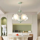 DecorBites™ LED Flower Chandelier: French Retro Style for Bedroom, Living Room, Restaurant