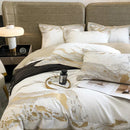 DecorBites™ Egyptian Cotton Luxury Bedding Set Quilt Cover Pillow Shams Bedclothes