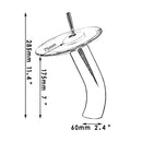 DecorBites™ Glass Rocker Handle Basin Faucet, Waterfall Mixer Taps, Chrome Finish