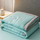 DecorBites™ Cooling Cotton Quilt with Washable Core for Single Bed in Dorm