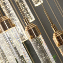 DecorBites™ Crystal Staircase Chandelier: Modern LED Living Room Lamp for Deluxe Home Decor