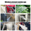 60BAR Cordless High Pressure Car Washer Spray Water Gun Wireless High Pressure Car Wash Water Gun Washer Self Priming Sustain