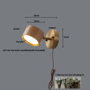 DecorBites™ LED Wood Base Wall Sconce Modern Art Light Fixture for Living Room & Bathroom