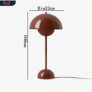 DecorBites™ Iron Mushroom Shape Macaron Table Lamp - Modern Minimalist LED Home Decoration