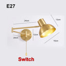 DecorBites™ Adjustable E27 LED Wall Lamp Sconces Indoor Lighting Home Decor Bedroom Fixture