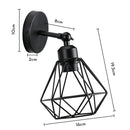 DecorBites™ LED Iron Cage Wall Light for Home Bedroom Kitchen Decor