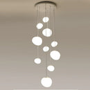 DecorBites™ Cobblestone Glass LED Pendant Lights Chandelier for Villa Hotel Loft Stairway