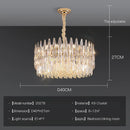 DecorBites™ Crystal Chandelier Duplex Spiral Staircase Post-modern Luxury Light