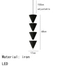 DecorBites™ Gold Black Cone LED Pendant Lamp for Stylish Home and Shop Lighting