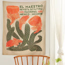 DecorBites™ Cactus Tapestry Wall Hanging Floral Hippie Bohemian Psychedelic Home Decor Print