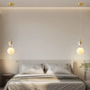 DecorBites™ Astronaut Moon LED Pendant Light for Children's Room, Nordic Iron Design.
