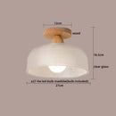 DecorBites™ LED Ceiling Lamp Modern Style Wood Glass Luminaria