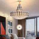 DecorBites™ Crystal LED Oval Round Chandelier Hanging Lamp - Dimmable Ceiling Pendant