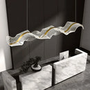 DecorBites™ Acrylic Ribbon LED Ceiling Chandelier for Living Room, Modern Dining Pendant Lamp