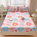 DecorBites™ Japanese Style Thick Fitted Sheet for Queen/King Bed