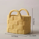 DecorBites™ Handwoven Ceramic Vase: Decorative Flower Pot for Home Décor and Floral Arrangement