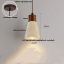 DecorBites™ LED Pendant Light Fixture Yellow Travertine Adjustable Hanging Lamp