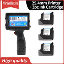 12.7mm 25.4mm Label Printer Handheld Inkjet Printer QR Bar Batch Code Date Number Logo Expiry Date Coding Machine Portable