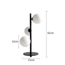 DecorBites™ LED Gold Table Lamp with Milk White Glass Lampshade