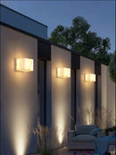 DecorBites™ Art Deco Marble Cube LED Wall Light