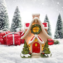 Christmas Cabin Incense Burner - Portable Resin Chimney Cabin for Home, Living Room, and Camping