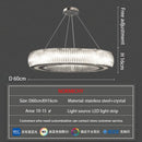 DecorBites™ Crystal LED Ceiling Pendant Chandelier for Modern Luxury Living Room Décor