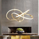 DecorBites™ Geometric Line LED Chandelier for Modern Home Decor and Lighting