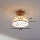 DecorBites™ Glass Wood LED Ceiling Lamp for Home Lighting and Decoration