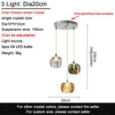 DecorBites™ Crystal LED Chandelier for Living Room Staircase Kitchen Island Light