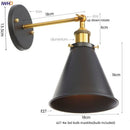 DecorBites™ Gold Industrial LED Wall Lamp for Loft Stair, Coffee Bar, Bedroom