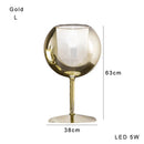 DecorBites™ Glass Gold Table Lamp: Luxury Designer Desk Light for Elegant Living Spaces