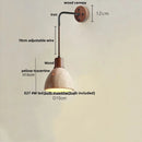Modern beige travertine stone wall lamp stair light