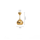 DecorBites™ Gold Geometric Water Drop Candlestick Holder Desktop Storage Wedding Centerpieces