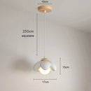 DecorBites™ Cream Flower Pendant Light: Modern Nordic Styling Chandelier for Bedroom & Living Room