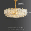 DecorBites™ Gold Glass Dining Table Lamp | Modern Round Crystal Hanging Pendant Lights