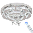 DecorBites™ Crystal Drop Chandelier Ceiling Light with RC Dimming for Modern Home Decor
