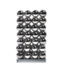 DecorBites™ Geometric Crystal Ball Silver Ball Glass Vase, Home Decoration Accessories