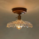 DecorBites™ LED Glass Wood Ceiling Light Modern Plafondlamp for Living Room