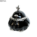 DecorBites™ Duck Shaped Ceramic Ashtray with Lid - Windproof Smoking Accessories