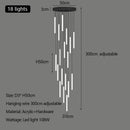 Acrylic Stair Pendant Lights for Modern Villa Decor - DecorBites™ Duplex Loft LED Chandelier
