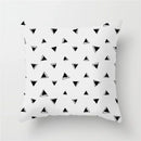 DecorBites™ Heart Stripe Pillow Cases | Black & White Polyester Cushion Covers