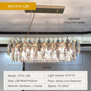 DecorBites™ Crystal Atmosphere Chandelier: Modern Luxury for Living Room, Dining Room, Bedroom