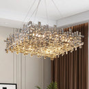 DecorBites™ Elegant Crystal Chandelier for Living Room, Bedroom & Dining Area