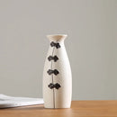 DecorBites™ Japanese Style Ceramic Vases for Modern Home Decor and Artificial Flowers