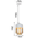 DecorBites™ Glass Shade Pendant Light, Industrial Kitchen Restaurant Decor Lighting